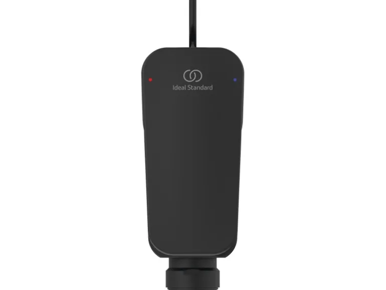 Ideal Standard Bidetarmatur Ceraplan mit Ablaufgarnitur Schwarz Matt