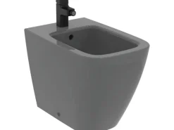 Ideal Standard Bidetarmatur Ceraplan mit Ablaufgarnitur Schwarz Matt