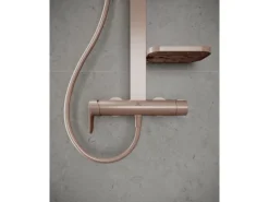 Ideal Standard Duschsystem Einhebel-Armatur mit Regen- und Handbrause Rosé