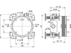 Ideal Standard Unterputz-Bausatz Easy-Box Unterputz-Bausatz 1 Unterputz Neutral