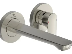 Ideal Standard Wand-Waschtischarmatur Connect Air Ausladung 18,5 cm Silver Storm