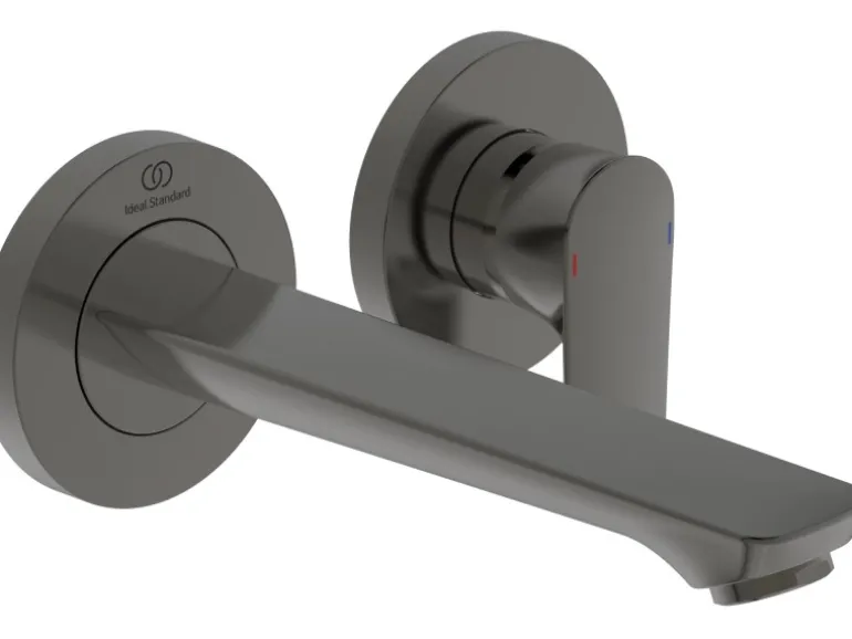 Ideal Standard Wand-Waschtischarmatur Connect Air Ausladung 18,5cm Magnetic Grey