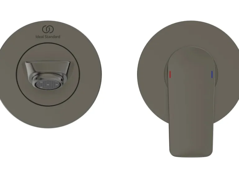 Ideal Standard Wand-Waschtischarmatur Connect Air Ausladung 18,5cm Magnetic Grey