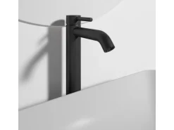 Ideal Standard Waschtischarmatur Ceraline mit Push-Open Silk Black