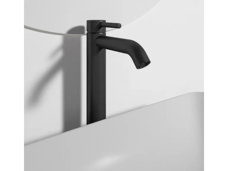 Ideal Standard Waschtischarmatur Ceraline mit Push-Open Silk Black