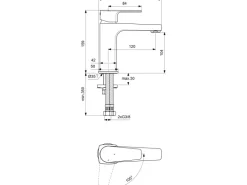 Ideal Standard Waschtischarmatur Cerafine D H105 ohne Ablaufgarnitur Chrom