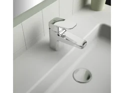 Ideal Standard Waschtischarmatur Ceraplan Chrom o. Ablaufgarnitur BlueStart H60