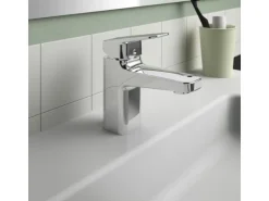 Ideal Standard Waschtischarmatur Ceraplan Chrom mit PushOpen-Ventil H75