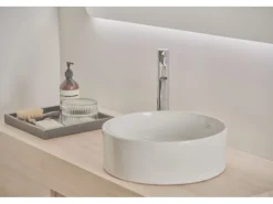 Ideal Standard Waschtischarmatur Ceraline Längerer Sockel + Ablaufgarnitur Chrom