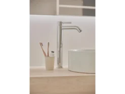 Ideal Standard Waschtischarmatur Ceraline Längerer Sockel + Ablaufgarnitur Chrom