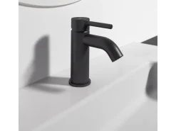 Ideal Standard Waschtischarmatur Ceraline ohne Ablaufgarnitur Silk Black