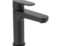 Ideal Standard Waschtischarmatur Cerafine O H120 mit PushOpen-Ventil Silk Black