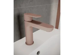 Ideal Standard Waschtischarmatur Push-Open Ausladung 125 mm Rosé