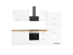 Impuls Küchen Küchenzeile IBZ43108V 310 cm Weiß ohne E-Geräte