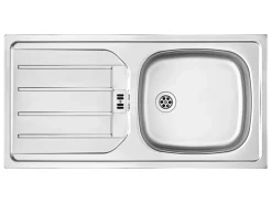 Impuls Küchen Küchenzeile IBZ4320BL 320 cm Weiß Hochglanz ohne E-Geräte