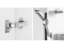 Impuls Küchen Küchenzeile IBZ4320BL 320 cm Weiß Hochglanz ohne E-Geräte