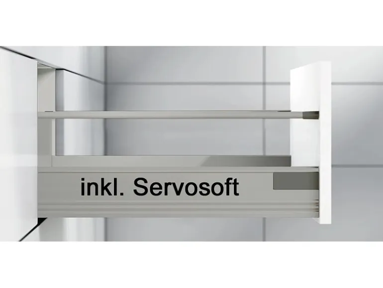 Impuls Küchen Küchenzeile IKZ1320AL 320 cm Weiß Hochglanz mit E-Geräten