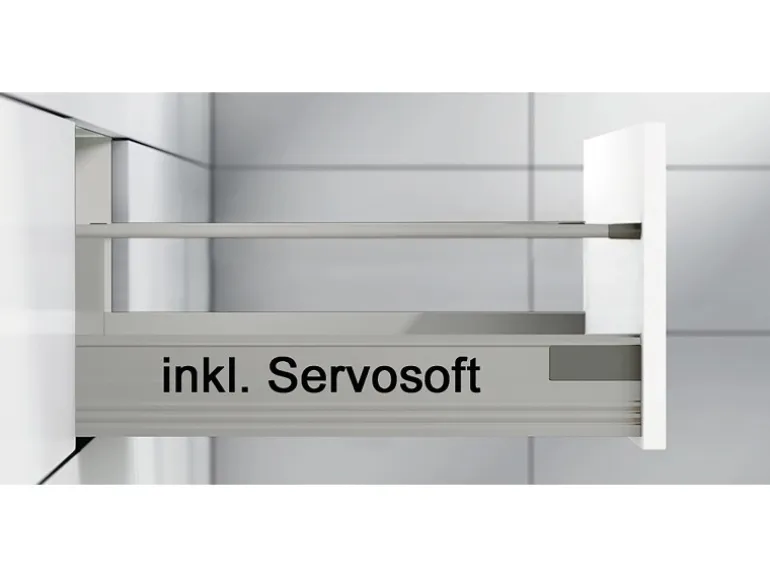 Impuls Küchen Küchenzeile IKZ1215L4 215 cm Weiß Hochglanz mit E-Geräten