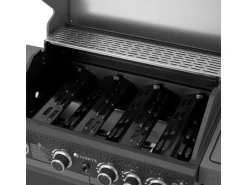 Juskys BBQ Gasgrill Savannah mit 4 Brennern & 1 Seitenbrenner