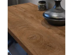 Kaindl Arbeitsplatte Eiche Endgrain Cognac 63,5 cm x 3,8 cm Meterware