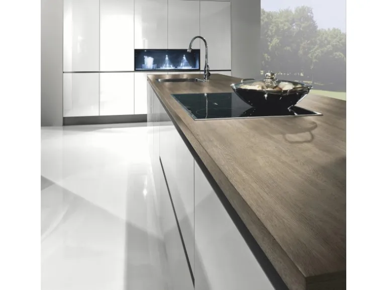 Kaindl Arbeitsplatte Eiche Quarz 260 cm x 60 cm x 2,8 cm