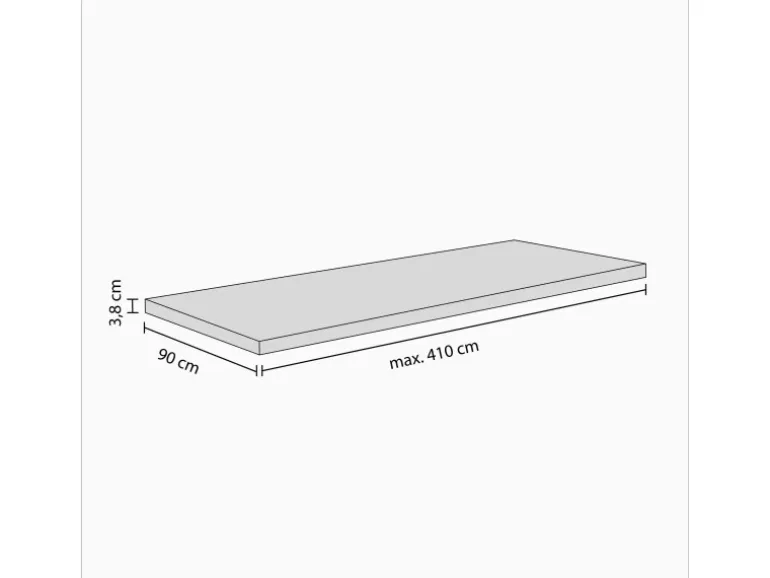 Kaindl Arbeitsplatte Eiche Endgrain Classic 90 cm x 3,8 cm Meterware