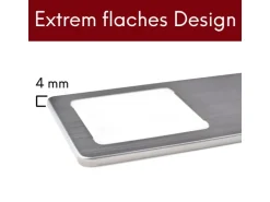 kalb LED Unterbauleuchten mit Schalter Dimmbar Edelstahl Gebürstet Küchenleuchte 3er Set Warmweiß