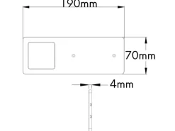 kalb LED Unterbauleuchten mit Schalter Dimmbar Edelstahl Gebürstet Küchenleuchte 3er Set Warmweiß