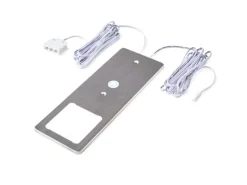 kalb LED Unterbauleuchten mit Schalter Dimmbar Edelstahl Gebürstet Küchenleuchte 3er Set Warmweiß