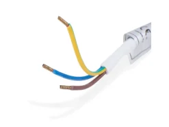 kalb 12W LED Netzteil 12VDC Für Möbel Mit 230V Steckdose & Schalter Silbergraue Kombibox