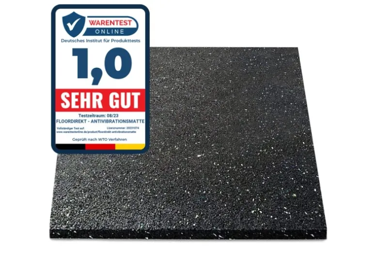 KARAT Antivibrationsmatte Schallschutzmatte nach Maß Stärke 1 cm 125 x 200 cm