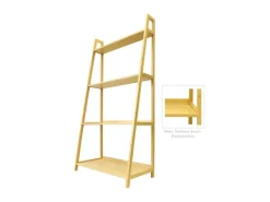 KARAT Bambusregal Zaria Modernes Und Stilvolles Regal Leiterregal Aus Bambus