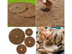 KARAT Mulchscheiben Kokos Pflanzenschutzmatte Winterschutz Kokosfaser 1 Stück Ø 30 cm