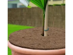 KARAT Mulchscheiben Kokos Pflanzenschutzmatte Winterschutz Kokosfaser 1 Stück Ø 30 cm