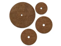 KARAT Mulchscheiben Kokos Pflanzenschutzmatte Winterschutz Kokosfaser 1 Stück Ø 25 cm