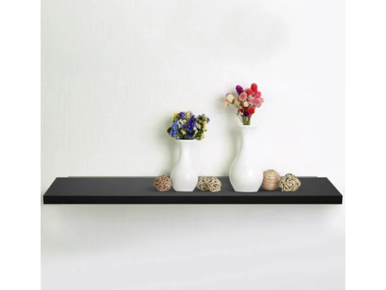 KARAT Wandboard Stockholm Elegantes Wandregal Universal Schwarz Matt 60 cm Breite