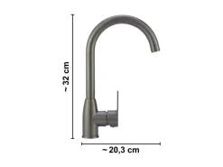 Küchenarmatur Lattari Einhebel Gunmetal
