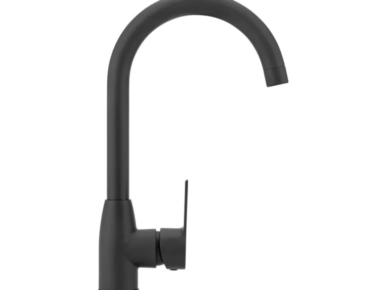 Küchenarmatur Lattari Einhebel Schwarz matt