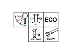 Küchenarmatur Lattari Einhebel Schwarz matt