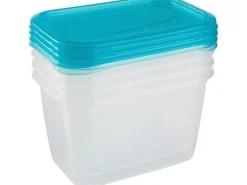 Keeeper Frischhaltedose Fredo Fresh Transparent-Blau 4 x 0,75 l