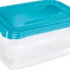 Keeeper Frischhaltedose Fredo Fresh Transparent-Blau 3 x 1,25 l