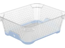 Keeeper Stapelkorb Jonas Rutschfest DIN A6 Nordic Blue 20 cm x 16 cm x 7 cm