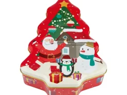 Keksdose Weihnachtsbaum 15 cm x 6,5 cm x 18 cm