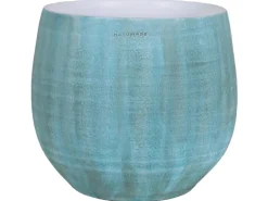 Keramik-Übertopf Faro Ø 20 cm x 17 cm Grün