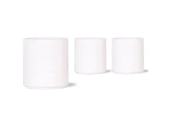 Keramik-Übertopf Pastel Ø 6 cm x 5 cm Weiß