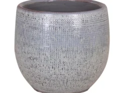 Keramik-Übertopf Roleto Ø 15 cm x 13 cm Türkis