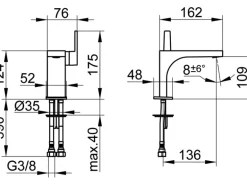 Keuco EHMT-Waschtischmischer Edition 11 51104 Chrom