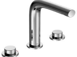 Keuco 3-Loch-Waschtischarmatur 150 Edition 400 51515 Chrom mit Ablaufgarnitur