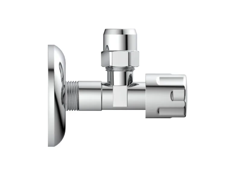 Kirchhoff Eckventil mit Schubrosette 16,7 mm (3/8"AG) x 10 mm Chrom