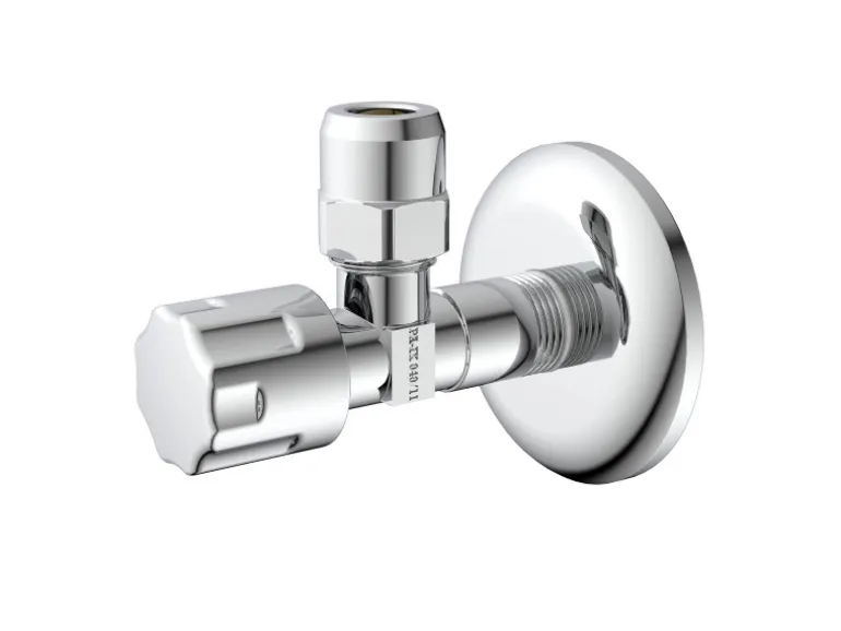 Kirchhoff Eckventil mit Schubrosette 16,7 mm (3/8"AG) x 10 mm Chrom